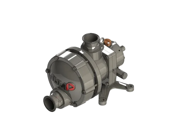 Sealless eccentric disc pump